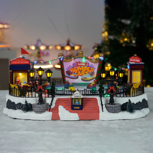 Vente chaude : Décorations de Noël lumineuses à LED pour patinoires de voitures tamponneuses, avec boîte à musique - Product Image 3