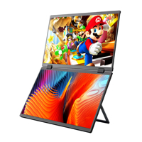 En vente 15.6 + 15.6 pouces deux doubles écrans IPS 1080P moniteur d'écran portable externe portable