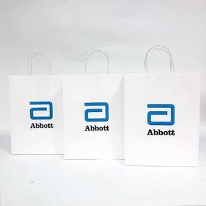 Chinese Manufacturer Custom Logo Print Recyclable Kraft Paper Bags Handles for Shoes <b>Fur</b> Clothing Packaging CMYK 4 Color Offset - Product Image 3