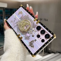 Décoration de paillettes de coque de téléphone antichoc en TPU de luxe papillon pour les modèles S25/S24 FE/S22/S21/S25 Ultra Plus 5G