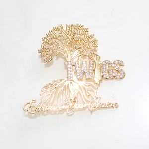 <span class=keywords><strong>Gratuit</strong></span> personnalisé mixte or alliage métal strass lettre <span class=keywords><strong>mots</strong></span> fantaisie filles diamant fleur broches et épingles - Product Image 1