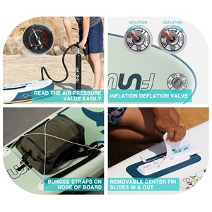 Funwater <span class=keywords><strong>บอร์ด</strong></span>พายเรือแบบสีเขียว10'6<span class=keywords><strong>ซับ</strong></span>แพดเดิลบอร์ด - Product Image 5