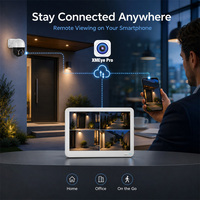 Sistem Kamera PoE KERUI 4CH NVR 4MP dengan Monitor Layar 11,6 inci 4K, Kabel Jaringan 18M, PoE 250m, Plug & Play, XMEye Pro Surveillance
