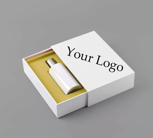Rigid Paper Cardboard Custom Gift Shipping Branded Logo Printed Sleeve Drawer Sliding Perfumes <b>Bottle</b> Packaging <b>Box</b> With Ribbon - Product Image 3