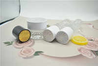 Crème de soin de la peau promotionnelle de haute qualité bouteilles en verre transparent pot de crème en verre avec couvercle noir