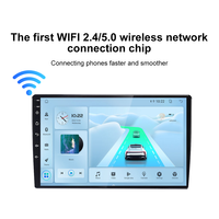 Système de navigation GPS autoradio stéréo Android 9/10 pouces pour voiture avec écran tactile rétractable automatique, électronique automobile portable