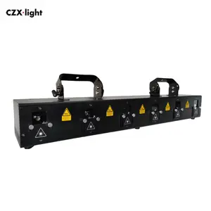 Đèn Thanh 6 Mắt Laser Dj Lập Trình Được 24W RGB Dmx Mới Cho Các Buổi Biểu Diễn Câu Lạc Bộ Đêm