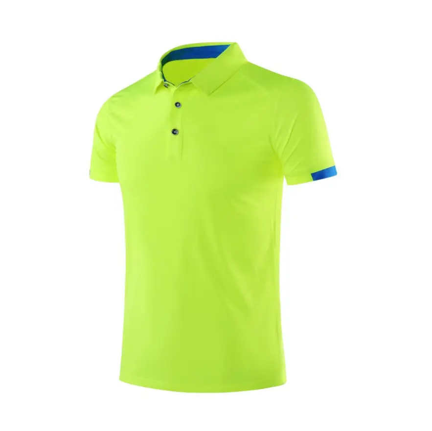 A9 – Polo à manches courtes pour hommes, Design de Logo personnalisé, couleur unie, séchage rapide, T-shirt en maille respirante