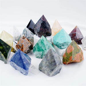 Kindfull Chất lượng cao tinh thể tự nhiên chữa bệnh Đá Nguyên liệu pha trộn một nửa điểm thô để trang trí - Product Image 4