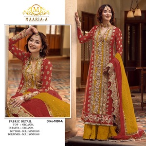 Vêtements Indiens et Pakistanais Salwar Kameez Pakistanais de Style Fantaisie pour Occasions de Mariage et de Fête en Provenance d'Inde - Product Image 2