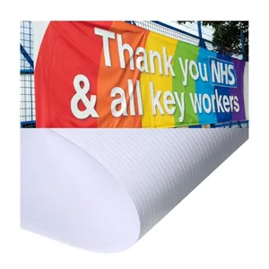 Kustom cetak promosi PVC spanduk vinil pabrik diproduksi iklan luar ruangan spanduk fleksibel untuk bendera kain dan spanduk