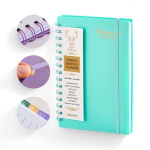 Agendas y Diarios Personalizados 2026 A5, Planificador Semanal y Mensual, Diario de Objetivos, Agenda, Cuaderno con Esquinas Doradas - Product Image 5