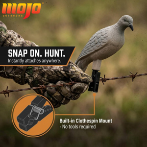 MOJO Outdoors Clip-on Dove 4 PACK – Support durable intégré pour pinces à linge pour leurres de chasse au colibri - Product Image 1