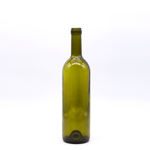 Bouteille de vin en verre vert olive de 750 ml à ouverture standard, compatible avec les bouchons de vin courants - Product Image 2