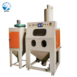 Machine de sablage à plateau tournant automatique séparateur cyclone dépoussiéreur haute productivité brunissage nettoyeur haute pression - Product Image 3