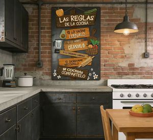 Letrero Decorativo Rectangular de <span class=keywords><strong>Madera</strong></span> con <span class=keywords><strong>Frases</strong></span> <span class=keywords><strong>en</strong></span> Español <span class=keywords><strong>para</strong></span> Cocina, Decoración Otoñal <span class=keywords><strong>para</strong></span> el Hogar, Regalo de Inauguración - Product Image 6