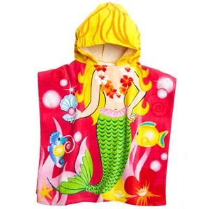 Serviette poncho à capuche 100 % coton personnalisée pour enfants, vente en gros - Product Image 2