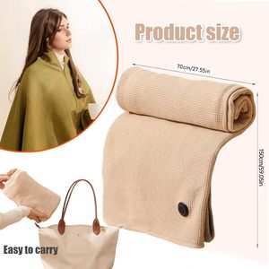 Portable <span class=keywords><strong>sans</strong></span> <span class=keywords><strong>fil</strong></span> chauffé jeter Poncho Wrap lavable électrique portable chauffage épaule USB alimenté <span class=keywords><strong>couverture</strong></span> <span class=keywords><strong>chauffante</strong></span> - Product Image 2