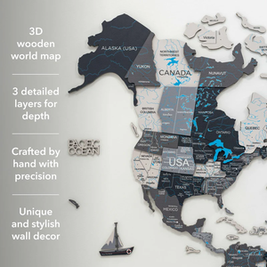 <span class=keywords><strong>Mapa</strong></span> del Mundo de Madera YZOK3D en Estilo Nórdico, Directamente de Fábrica, Adecuado para Oficina, Sala de Estar y Otros Escenarios - Product Image 5