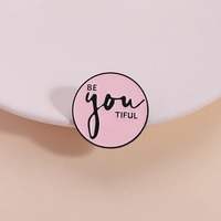 Broches de Esmalte con Frases Positivas sobre Salud Mental, Broche con Texto Inspirador