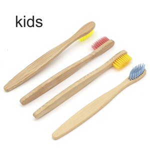 Emballage personnalisé <span class=keywords><strong>Brosse</strong></span> à dents pour enfants en bambou biologique avec poignée et poils doux pour un usage domestique - Product Image 4