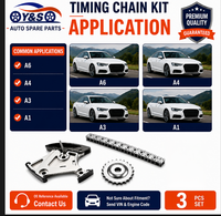 Kit de Cadena de Distribución de 3 Piezas, Acero Aleado, para Audi A1/A3/A4/A6 TFSI/TTS 2.0T 2002-2014, Repuestos de Motor