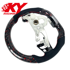 Volante Deportivo Personalizado para Chevrolet Corvette C5 C6 C7 C8 ZR1 Z06 Stingray, Estilo Deportivo, Rojo, Fibra de Carbono Forjada, Pantalla LED - Product Image 3
