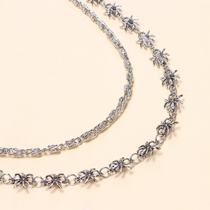 Cadena de cintura gótica oscura con diseño de araña, de plata tibetana, unisex, para Halloween, con colgante de borla. - Product Image 3