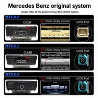 Reproductor Multimedia para Automóvil con Pantalla Táctil de 10.25"/12.3" y 8+128 GB para Mercedes-Benz Clase A X156 W176 NTG4.5, Android Auto, CarPlay, Video para Automóvil