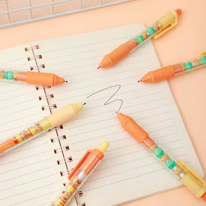 Bolígrafos <span class=keywords><strong>Kawaii</strong></span> con diseño de oso pequeño y bonito con logotipo personalizado, bolígrafos de cuerda de tinta negra y azul de 0,5mm, bolígrafo de Gel de regalo estacionario para escritura OEM y ODM - Product Image 3