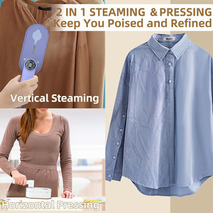 Portable Mini Travel Steam <strong>Iron</strong> 180 Degree Rotation <strong>8</strong> Mode Temperature Adjustment Wet/Dry Option Ceramic Hotel Household - Product Image 3