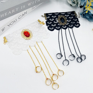 Collar Gargantilla de Encaje Gótico Oscuro DAMAI, Cadena para Clavícula Estilo Punk, Dulce y Moderno, Accesorio para Decoración de Halloween - Product Image 3