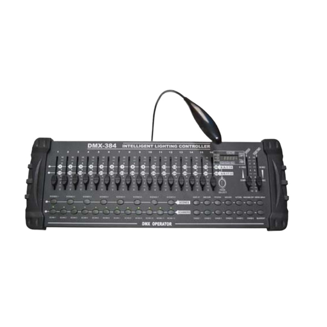 Customized Professional Lighting Controller Intelligent DMX 384 for Event Lighting with 384 Channels and 16 Sliders