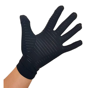 Gants de compression pour les mains, à doigts entiers, infusés au cuivre, pour soulager l'arthrite, pour femmes et hommes, imperméables, compatibles avec les écrans tactiles - Product Image 1