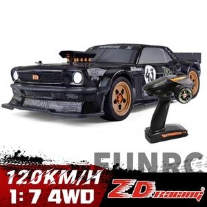 Voiture télécommandée RC électrique ZD Racing EX07 1/7 4WD avec moteur brushless, vitesse maximale de 130 km/h, drift, sport, voiture RC électrique - Product Image 4