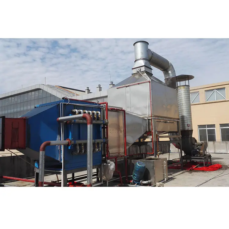 LVCHENG stenter oil fume purification pvc plastic flooring industry dop oil mist collector
