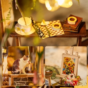 IIE creare decorazioni da libreria per librerie in legno 3D libro Puzzle educativo Kit per la <span class=keywords><strong>casa</strong></span> in miniatura-giocattolo da 14 anni - Product Image 2