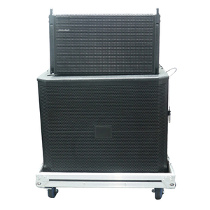 Haut-parleur professionnel de 18 pouces avec amplificateur de puissance, subwoofer, woofer et enceintes Line Array, facile à manipuler avec roues et flight case - Product Image 5