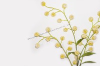 Vente en gros de fleurs artificielles rondes à longue tige de haute qualité pour la décoration de table d'arrangement floral de mariage à la maison