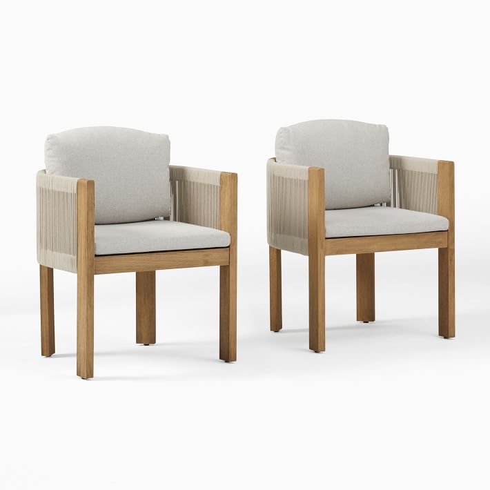 Teak outdoor  furniture hotel patio set garden sofas rope solid wood dinning chair