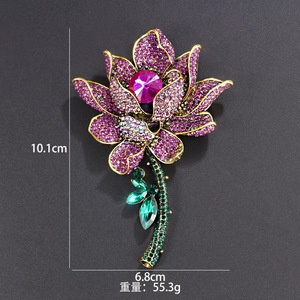 Weiman esagerato spilla piena di loto dell'industria pesante, abbigliamento da donna di fascia alta, cappotto autunnale e invernale, <span class=keywords><strong>Pi</strong></span> fisso - Product Image 6