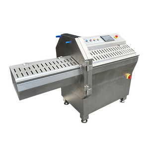 Trancheuse automatique de viande cuite, machine à trancher la viande commerciale, machine à découper la viande en acier inoxydable 304 pour le bœuf, le poulet, les saucisses - Product Image 3