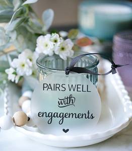 Tùy chỉnh laser cắt Frosted lucite ORNAMENT Gift tag sáng tạo Acrylic chai rượu vang thẻ - Product Image 5