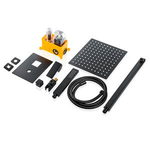 Mixing Diverter Valve Concealed <strong>Shower</strong> Faucet Set Wall Mounted Rain <strong>Shower</strong> With Overhead <strong>Shower</strong> Head - Product Image 3