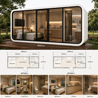 Cabane de luxe en forme de pomme, maison préfabriquée modulaire, mini-maison, villa de glamping, hôtel de villégiature, hébergement mobile, tourisme écologique