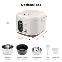 Olla Arrocera Digital Multifunción de Estilo Retro, Inteligente, Automática, Eléctrica, con Función para Mantener el Calor, Cocción Rápida, Alta Seguridad, para Cocina y Hogar