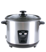 Appareil de Cuisine CE 220-240V, Cuiseur à Riz Cylindrique en Acier Inoxydable à Cuisson Rapide 400W