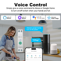 Disjoncteur intelligent WiFi Ewelink 16A 1P+N avec compteur Kwh, relais temporisé, protection contre les surtensions et les surintensités, compatible Alexa, Google Home, Alice