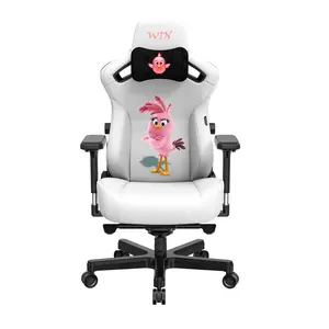 Ghế Chơi Game Angry Bird Tùy Chỉnh Bán Nóng Ghế Da Trắng Ghế Chơi Game Ergonomic 4D Điều Chỉnh Sillas Gamer Với Giá Cả Cạnh Tranh