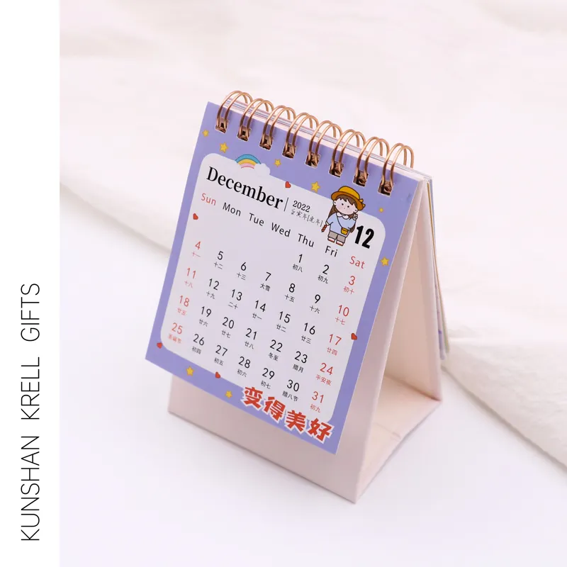 Desk Calendar Custom Mini Cute Calendar New Style Custom Desk Calendar Stand
